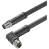 Weidmüller SAIL-M12GM12W-S3-1.5P pripojovací kábel pre senzory - aktory, 2050100150, piny: 2+PE , 1.50 m, 1 ks; 2050100150