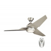 Elstead | Kichler KLF-JADE-60-BN - LED Stmievateľný ventilátor JADE 18W/230V strieborná + DO | ED0438