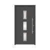 Hliníkovo-oceľové vchodové dvere pasívne Artemis 100 x 210 cm P antracit