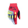 ALPINESTARS rukavice FULL BORE, ALPINESTARS, detské (svetle modrá/červená/žlutá fluo/černá) 2025