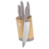 Berlingerhaus Bamboo so stojanom Taupe 6 ks