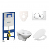 S-line Cenově zvýhodněný závěsný WC set Geberit do lehkých stěn / předstěnová montáž+ WC Pro 111.300.00.5NR4