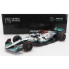 Minichamps Mercedes gp F1 W13e Team Mercedes-amg Petronas F1 N 63 (prvé víťazstvo v F1) Víťaz Brazilian Gp 2022 George Russel 1:18 Strieborno-zelená