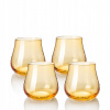 Poháre na whisky, poháre na vodu, koktailové poháre, poháre B.Bohemian oranžové, viacfarebné, žlté 340 ml 4 ks