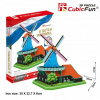 CubicFun 3D puzzle Holandský větrný mlýn 71 ks