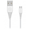 SWISSTEN DATA CABLE USB / MICRO USB 1,5 M BÍLÝ (6,5mm) 71504300