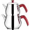 Čajník, kanvica na čaj - Double kotol na turecký čaj 1,7 l Steel (Čajník, kanvica na čaj - Double kotol na turecký čaj 1,7 l Steel)