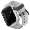 Remienok UNIQ Monos 2v1 řemínek a ochranné pouzdro pro Apple Watch 44/45mm šedý UNIQ-45MM-MONOSGRY