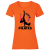Tričko na pilates - Oranžová