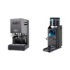 Gaggia New Classic E24, grey + Rancilio Rocky Doserless, black