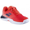 Babolat Jet Mach 3 Junior All Court - strike red/white - Červený