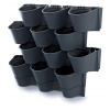 PROSPERPLAST kvetináč na stenu CASCADE WALL IO2W600W-S433 antracit plastový