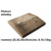 JAPE Plotová betónová strieška 30, šírka 30x39x6cm, betón-imitácia dreva PS30