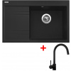 Sinks RIM 780 P Metalblack + Vitalia black matt G5974