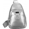 Peterson Sportovní dámská stříbrná kabelka přes rameno PTN SSY-1-PIL ONE SIZE
