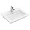 Villeroy & Boch Venticello - Umývadlo 65x50 cm, s prepadom, otvor na batériu, alpská biela 41246501