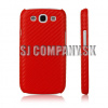 Zadný kryt Samsung Galaxy S III – Carbon – červená