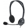 Logitech Headset Stereo H111/ drôtové slúchadlá + mikrofón/ 3,5 mm jack/ šedá
