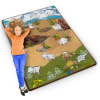 Rolovaná penová podložka na vyfarbovanie 120 x 90 x 0,3 cm Ricokids RK-344 734402