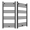Vodný kúpeľňový radiátor Granitan 440 W 500 x 1000 mm čierny