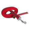 Firedog Pogumované vodítko 20 mm 2 m bez rúčky červené