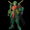 Sunrise Chou-Dan-Kadou Yoroiden-Samurai Troopers akčná figúrka Doku Mashou Naaza 15 cm