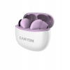 Canyon TWS-5 True Wireless Bluetooth slúchadlá do uší, nabíjacia stanica v kazete, fialové CNS-TWS5PU
