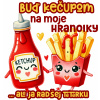 DTF transfer/nažehľovačka Kečup+hranolky Rozmer: A5