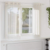 vidaXL voálové závesy s priechodkami 2 ks krémové 140x140 cm - Krémová - 252383-268063