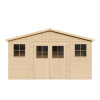 Timbela Drevený záhradný domček M332 bez podlahy, 401 x 199 cm