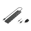 Conceptronic HUBBIES08BP 7 portů USB 2.0 hub čierna; HUBBIES08BP