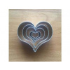 Kovová vykrajovačka srdce - 5ks