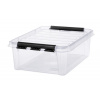 Úložný box, plastový, 21 l, čierne úchytky, SMARTSTORE 