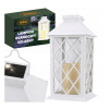 BERGE LED solárny záhradný lampáš biely 2V 35MA
