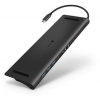 CONNECT IT USB-C dokovací stanice, 11v1 ,2xHDMI,RJ45, 3x USB,3,5mm, čtečka karet, externí, ANTRACITOVÝ CHU-9010-AN