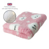 DRYBED Premium Vet Bed Veselé Oblaky ružový 150 x 100 cm