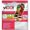 QUICKPACK viGO! Taniere papierové 23cm - 24 ks