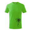 Kopretina - dole na výšku - Tričko detské bavlnené - 158 cm/12 rokov ( Apple Green )