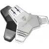 Flash disk Viking USB flash disk 3.0 4v1 128GB čierna (VUFII128B)