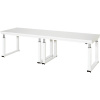 Pracovný stôl, elektricky výškovo prestaviteľný ,doska z tvrdého melamínu, nosnosť 600 kg RAU