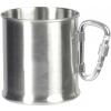 Cestovný hrnček MDS Turistický nerezový hrnček s karabínou 250 ml (XJ4925)