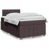 Box spring postel s matrací tmavě hnědá 120x190 cm textil Hnědá 3289317