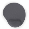 GEMBIRD Gél mouse pad with wrist support, grey MP-GEL-GR