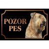 Írsky teriér - Kovová tabuľka POZOR PES