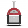 3 PIZZE pizza pec na drevo Alfa Forni Farba: Antik červená s podstavcom