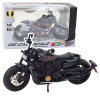 LEAN TOYS Motocyklové chopper kovové svetlá zvuky čierno-zlaté prvky 1:12