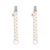 Retiazka na cumlík Konges Sløjd PACIFIER STRAP 2-pak KS104599.PPY2 béžová ONE SIZE