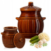 Keramická nádoba/sud 2,7 l na uhorky, kapustu, masť, bigos