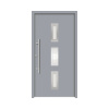 Hliníkovo-oceľové vchodové dvere pasívne Artemis 100 x 210 cm L sivé