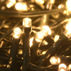 vidaXL Úzky vianočný stromček 300 LED, zasnežený s guľami 300 cm - Zelená a biela - 275066-291793
